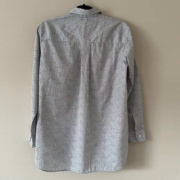 Frank & Eileen Womens Joedy Button-Up Shirt Sz XS NWT Ditsy Oversized Minimalist - Picture 3 of 16